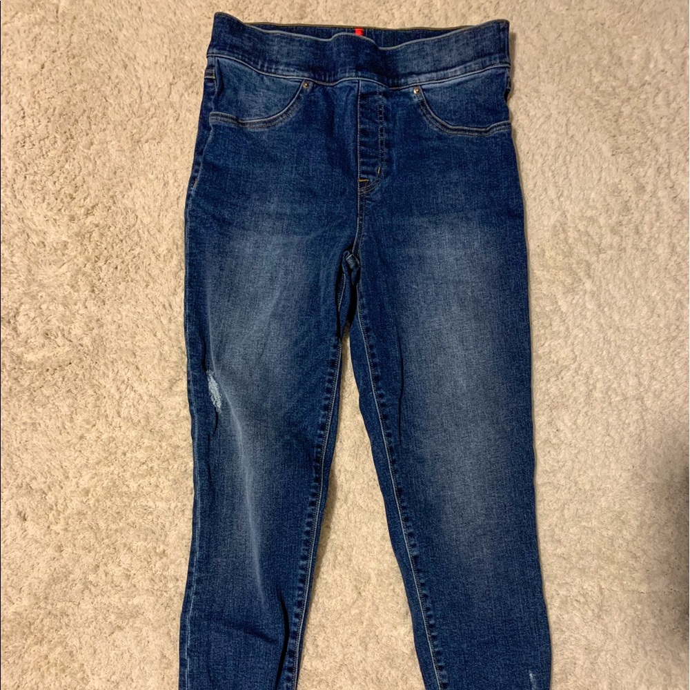 Spanx Distressed Skinny Jeans